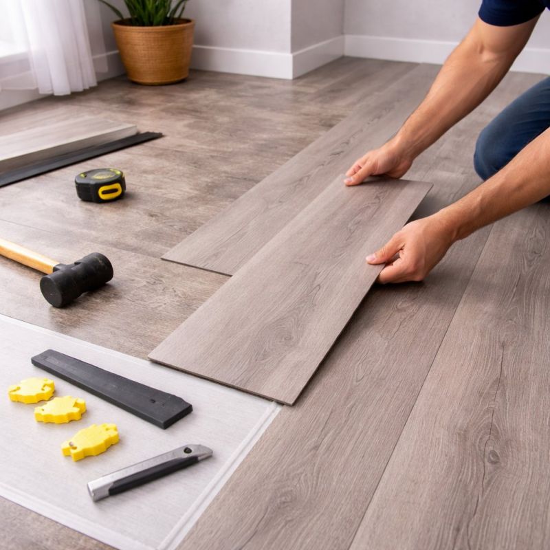 Luxury Vinyl Tile Installation in Triangle, VA