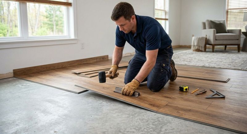 Luxury Vinyl Tile Installation in Woodford, VA