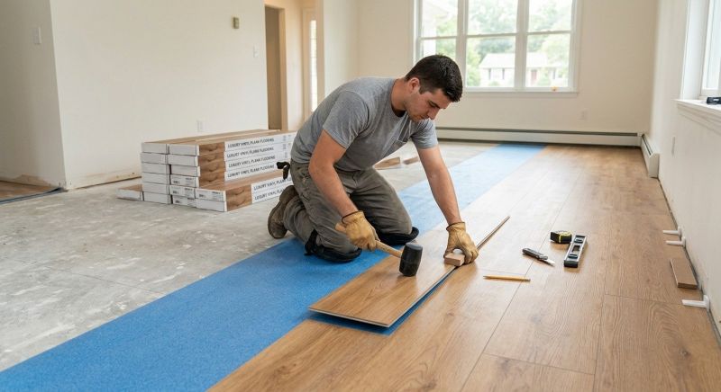 Vinyl Plank Floor Installation in Fredericksburg, VA
