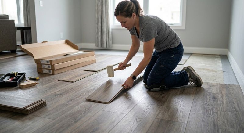 Vinyl Plank Floor Installation in Fredericksburg, VA
