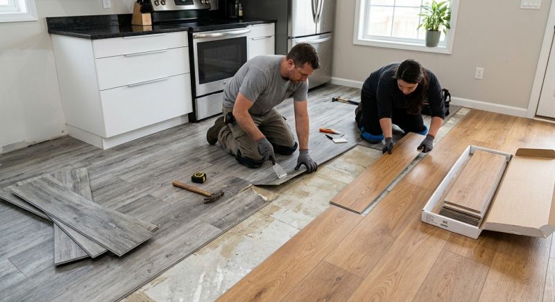 Vinyl Tile Replacement in Fredericksburg, VA